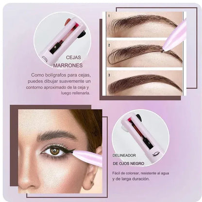 Lápiz Beauty 4 en 1 // Maquillaje Rápido y Completo
